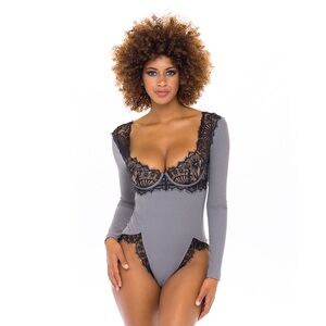 Ooh Lala Cheri Paris Marie lace bodysuit L new